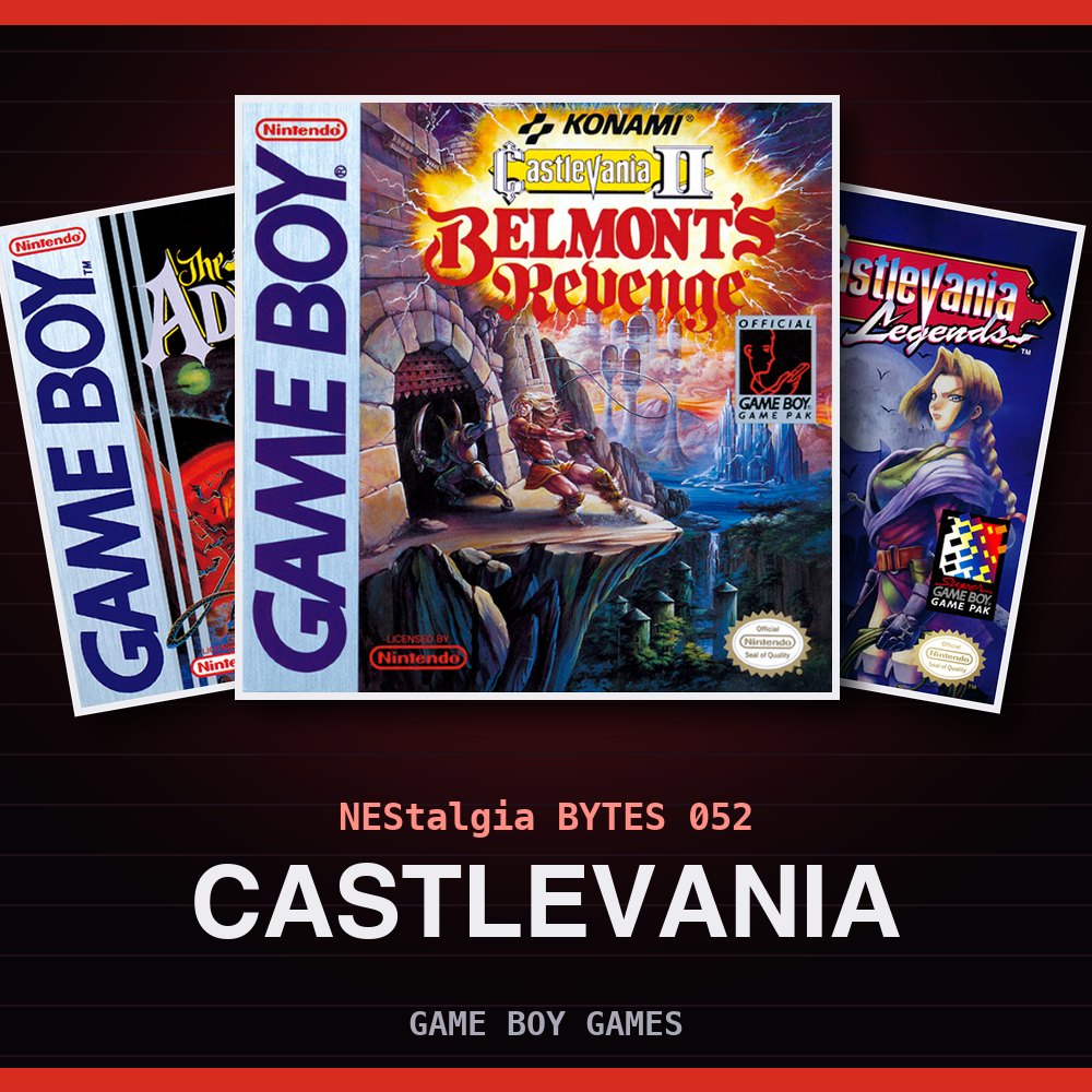 Cover art for NEStalgia Bytes 52: Castlevania Game Boy Games
