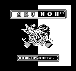 Archon: the title screen