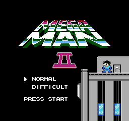 Mega Man 2: the title screen