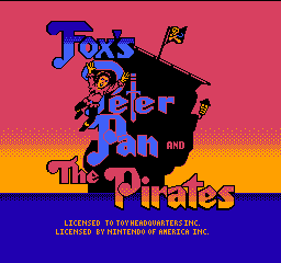 Fox's Peter Pan and the Pirates: The Revenge of Captain Hook: the title screen