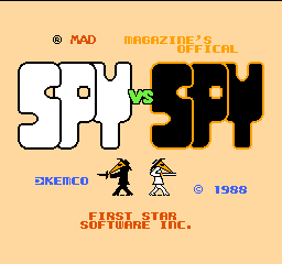 Spy vs. Spy: the title screen