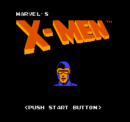The Uncanny X-Men: the title screen